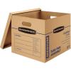 Bankers Box Medium Classic Moving Box 10 Pack, Reinforced Handles, Tape-Free Assembly, Box with Lid, 19-in x 14.5-in x 15.5-in (7717204)(10-Pk)