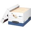 Bankers Box PRESTO Heavy-Duty Storage Boxes with Ergonomic Handles, Instant Assembly, Lift-Off Lid, Letter/Legal, Case of 12 (0063601)