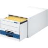 Bankers Box STOR/DRAWER STEEL PLUS Extra Space-Saving Filing Cabinet, Stacks up to 5 High, Legal, 6 Pack (00312) , White(Legal)