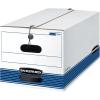 Bankers Box STOR/FILE Medium-Duty Storage Boxes, FastFold, String and Button, Letter, Case of 12 (00704)