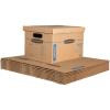 Bankers Box Small Classic Moving Box 20 Pack, Reinforced Handles, Tape-Free Assembly, Box with Lid, 15-in x 12-in x 10-in (7714210)(Small  10 Count (Pack of 1))