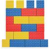 Bankers Box at Play Cardboard ABC/123 Building Learning Blocks, 50 Pack, Larger 3″x 3″ Montessori Toy Blocks for Kids and Families(Building Blocks 20pk)