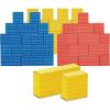 Bankers Box at Play Cardboard ABC/123 Building Learning Blocks, 50 Pack, Larger 3″x 3″ Montessori Toy Blocks for Kids and Families(Building Blocks 40pk)