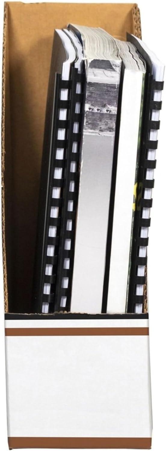 imageBankers Box Magazine File Holders Oversized Letter Wood Grain 12 Pack 07224Wood Grain Oversized