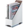 Bankers Box Magazine File Holders, Oversized Letter, Wood Grain, 12 Pack (07224)(White)
