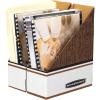 Bankers Box Magazine File Holders, Oversized Letter, Wood Grain, 12 Pack (07224)(Wood Grain – Oversized)