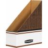 Bankers Box Magazine File Holders, Oversized Letter, Wood Grain, 12 Pack (07224)(Wood Grain – Oversized)