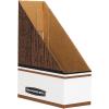 Bankers Box Magazine File Holders, Oversized Letter, Wood Grain, 12 Pack (07224)(Wood Grain – Oversized)