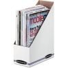 Bankers Box Magazine File Holders, Oversized Letter, Wood Grain, 12 Pack (07224)(White)