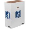 Bankers Box Slim Waste and Recycling Can, 23 Gallon, 10 Pack (7320601)