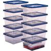 Bankers Box Plastic opbergbox met deksel – 15 l – Nestelbaar in stapelbaar – BPA vrij