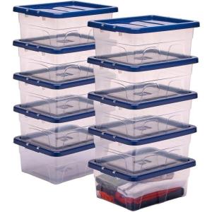 Bankers Box Plastic opbergbox met deksel – 15 l – Nestelbaar in stapelbaar – BPA vrij