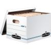 Bankers Box Products – Bankers Box – Stor/File Storage Box, Letter/Legal, Lift-Off Lid, White, 6/Pack – Sold As 1 Pack – Light-duty stacking strength for storage with or without shelving. – Double-bot